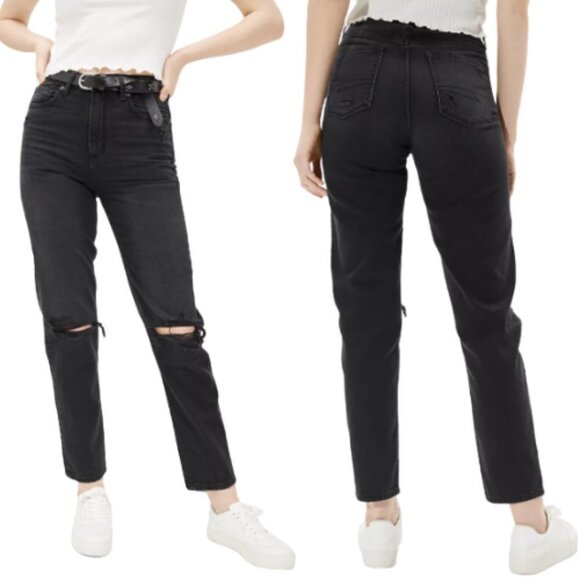 American Eagle AE Ripped Mom Straight Jean 9798 - Picture 1 of 13